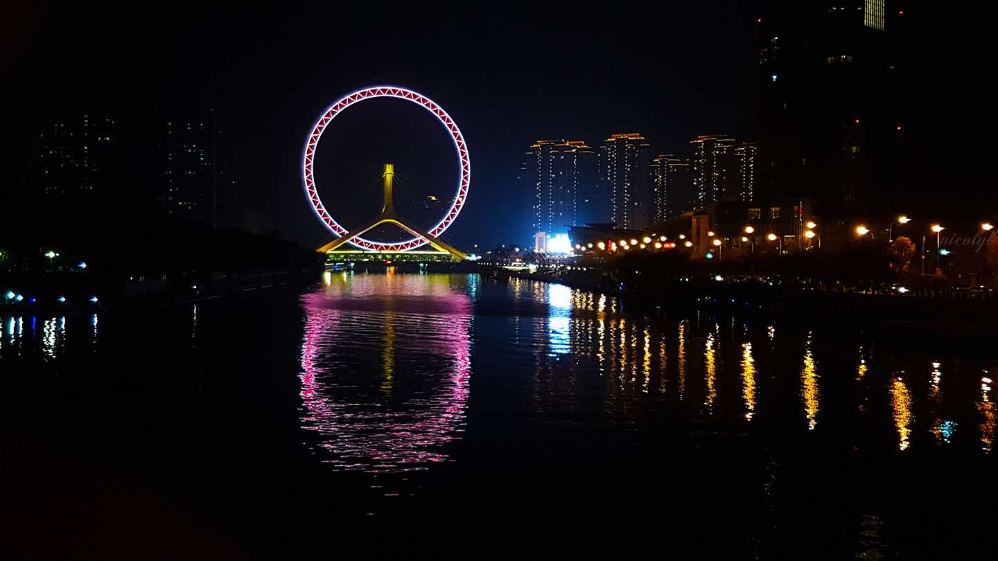 Tianjin night eye when