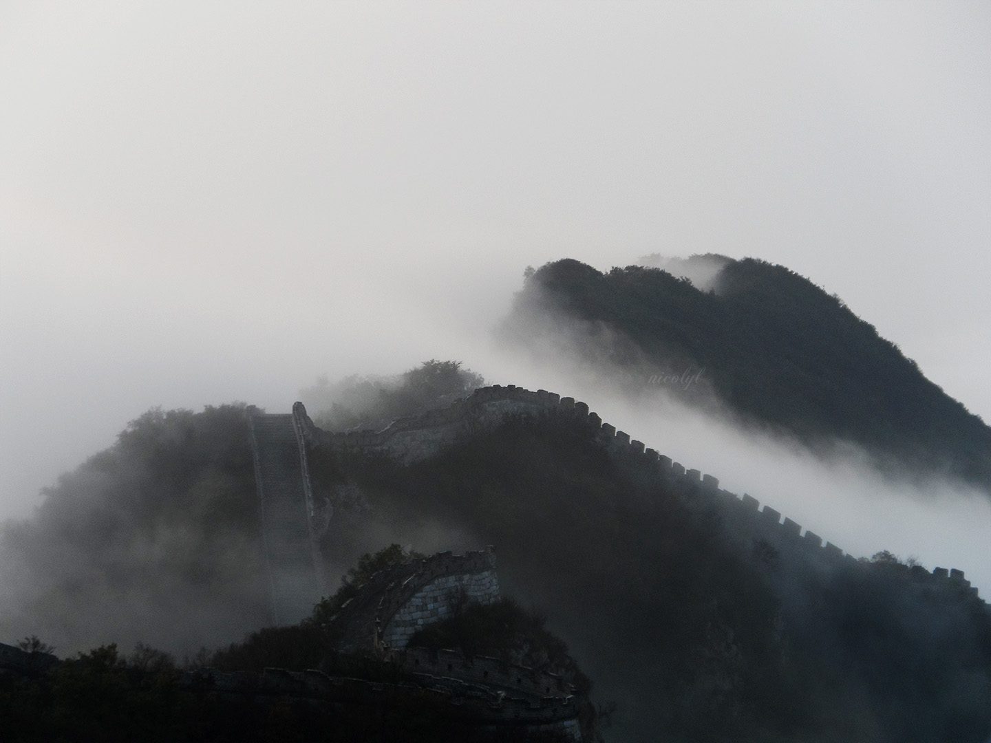 Camping on the Great Wall of China