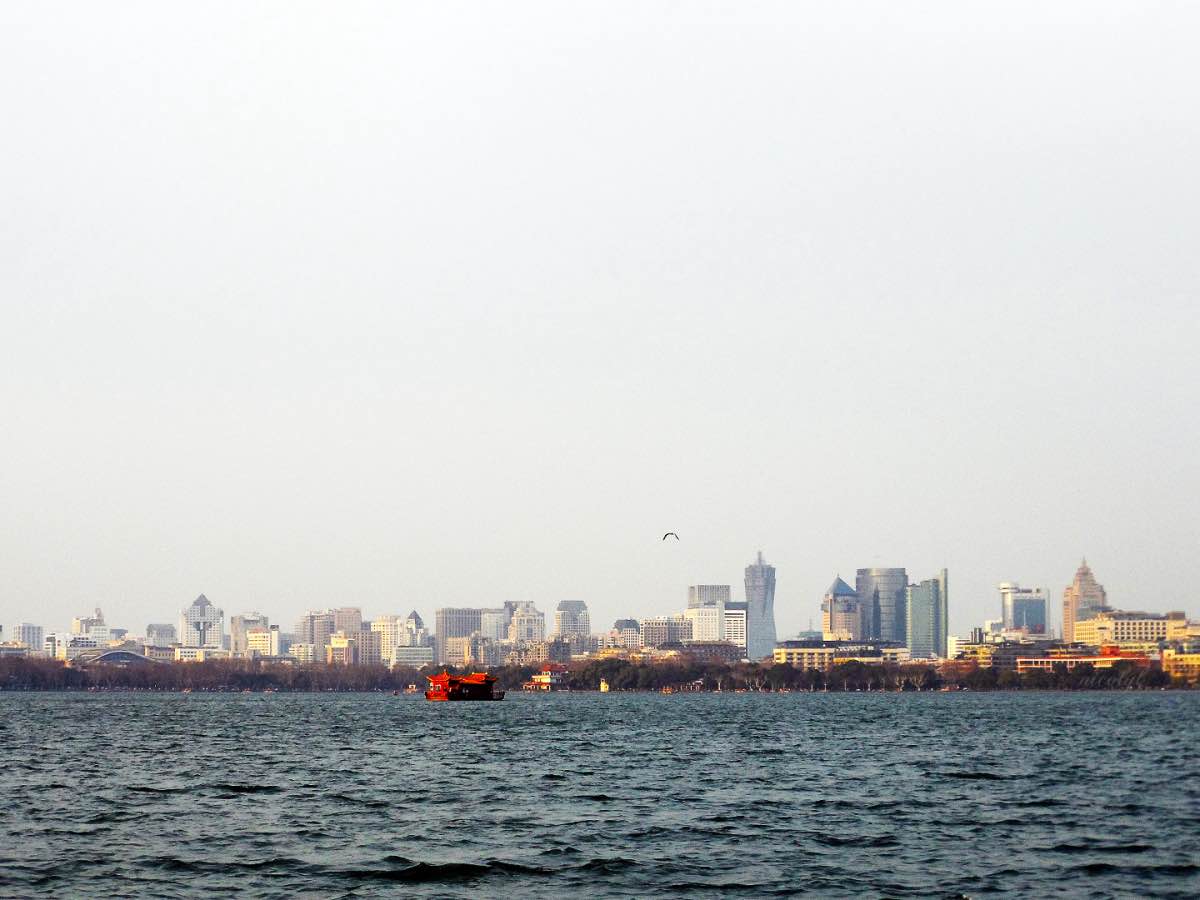 hangzhou west lake cityscape