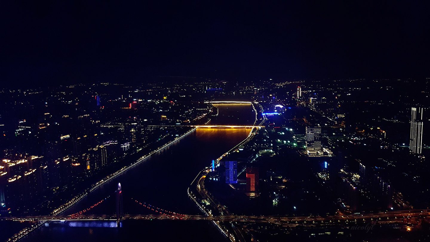 guangzhou guangdong canton tower pearl river jiang he night city view