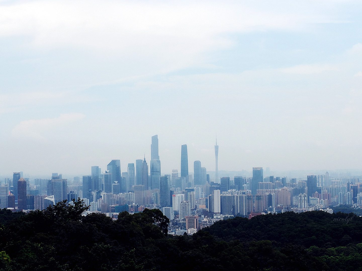 Guangzhou Guangdong baiyuan Shan white cloud mountain city view