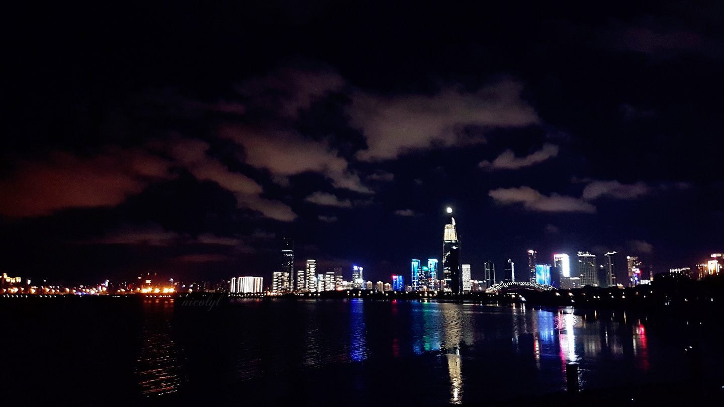 Shenzhen night city view