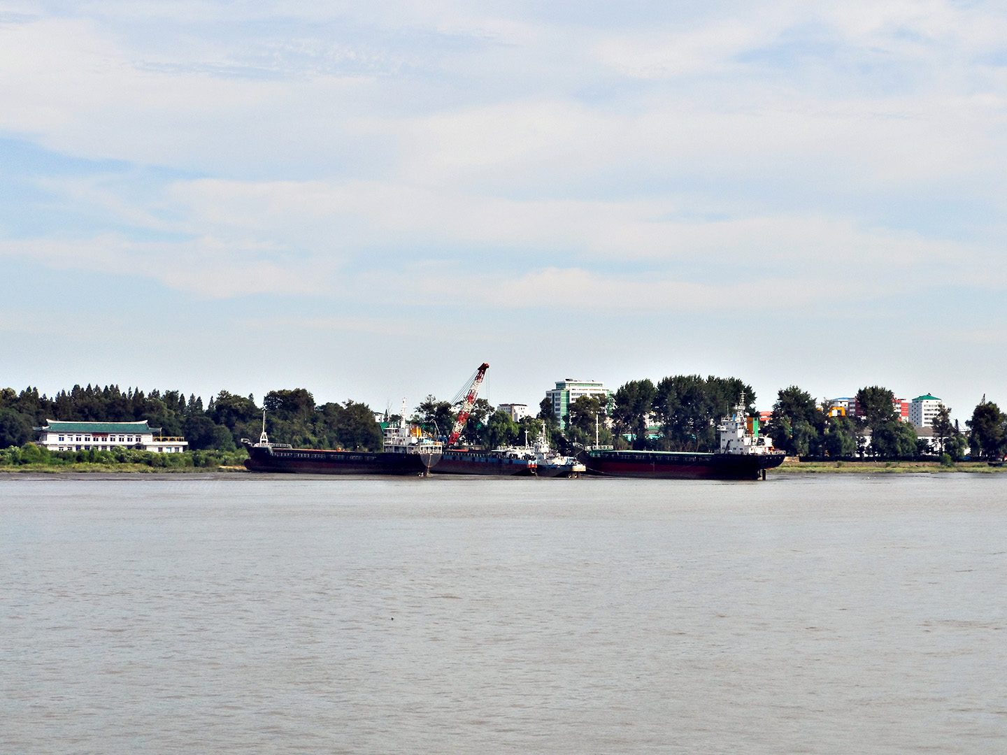 Sinuiju north korea across the yalu river, dandong china