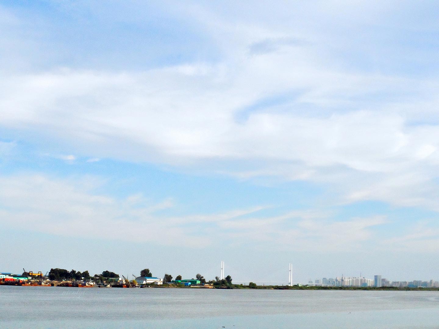 Sinuiju north korea across the yalu river, dandong china