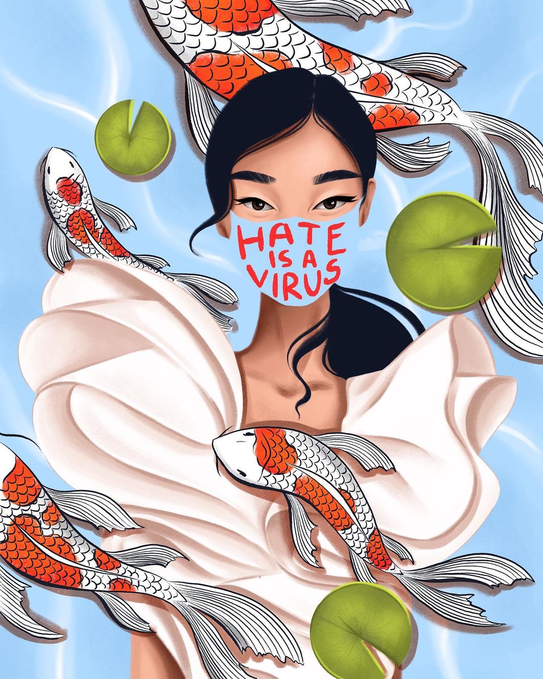 stop asian hate is a virus Anna Rogacheva