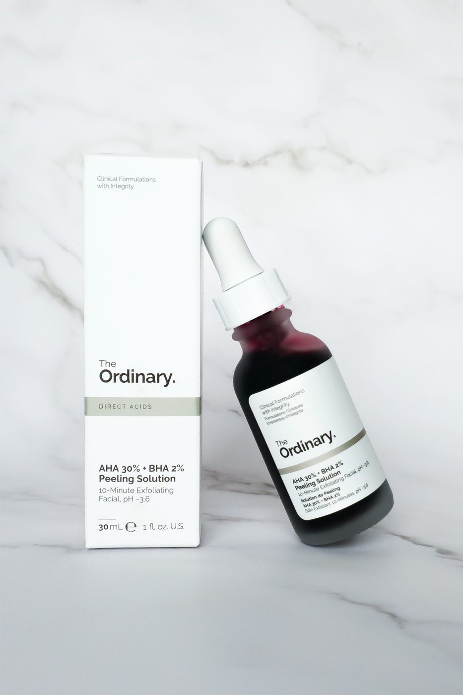 the ordinary skincare aha bha peeling solution review