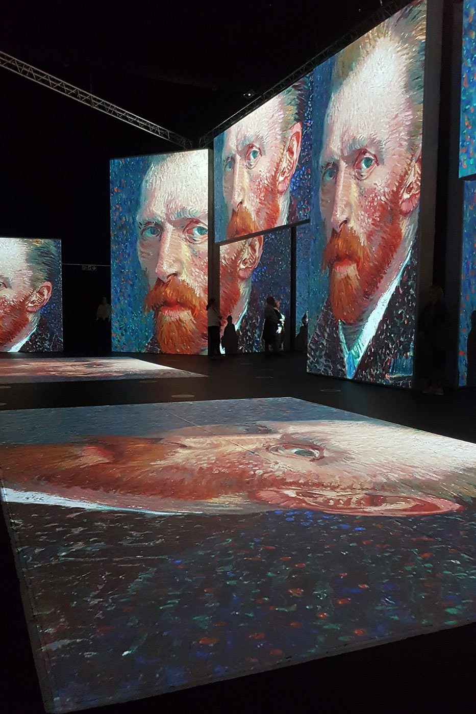 van gogh alive uk london birmingham mediacity manchester salford quays self portrait