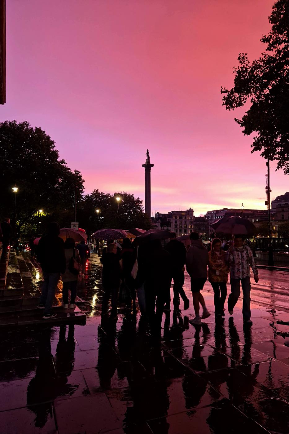 central london sunset