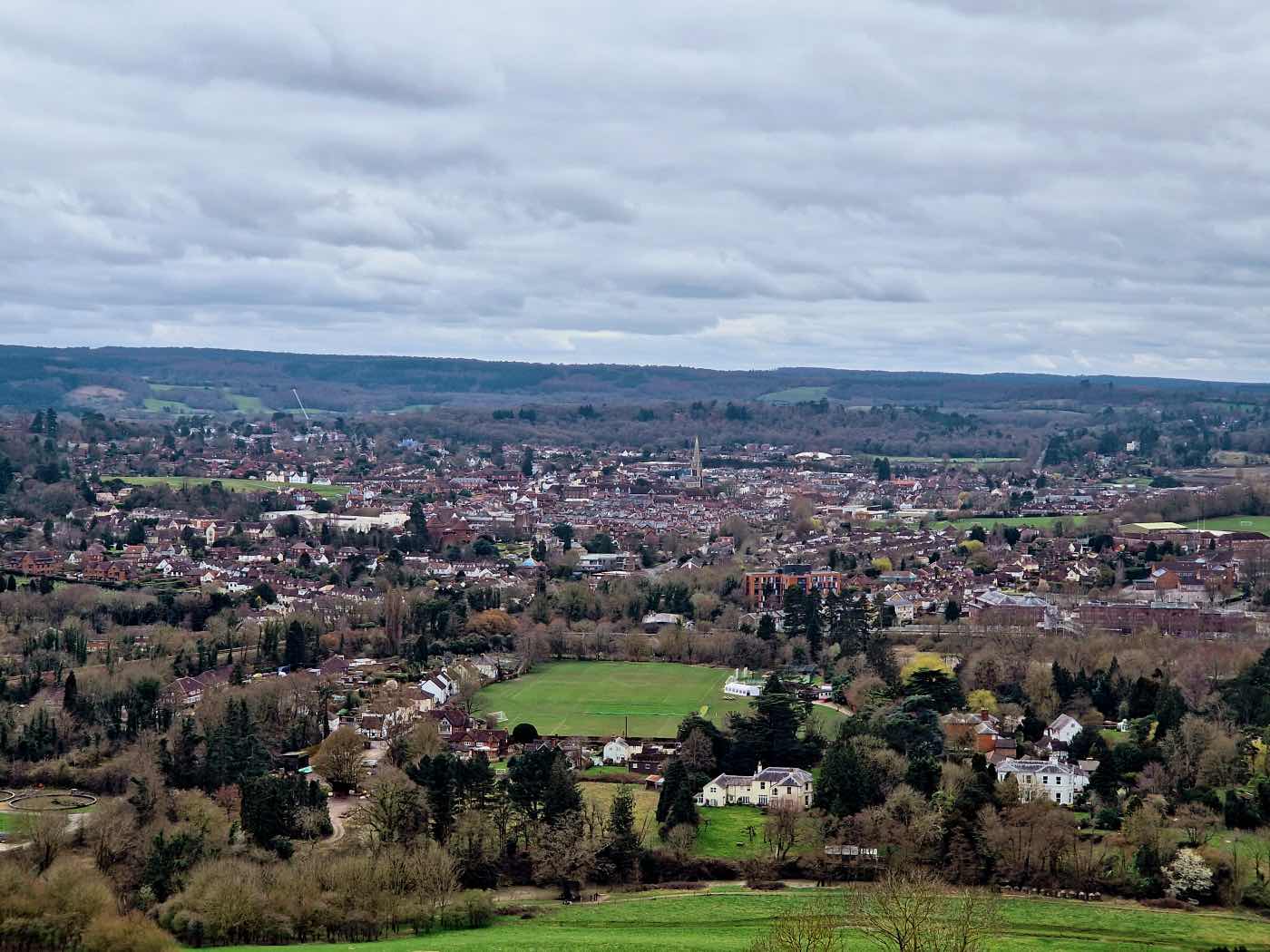 box hill hike surrey view