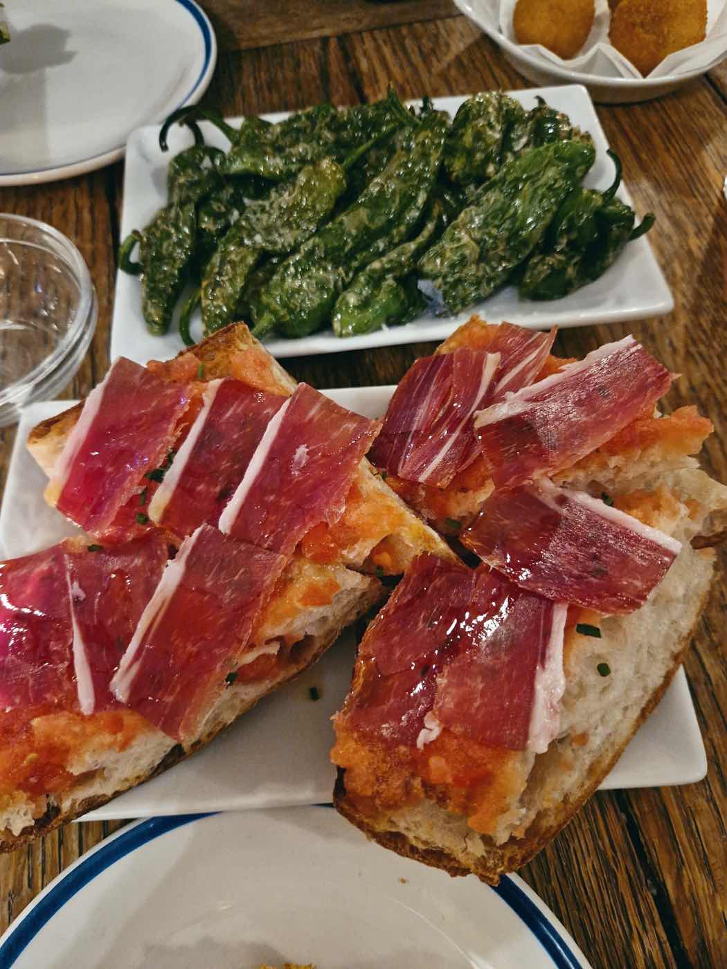 the little taperia tooting broadway spanish tapas Pan con tomate con Jamón Ibérico