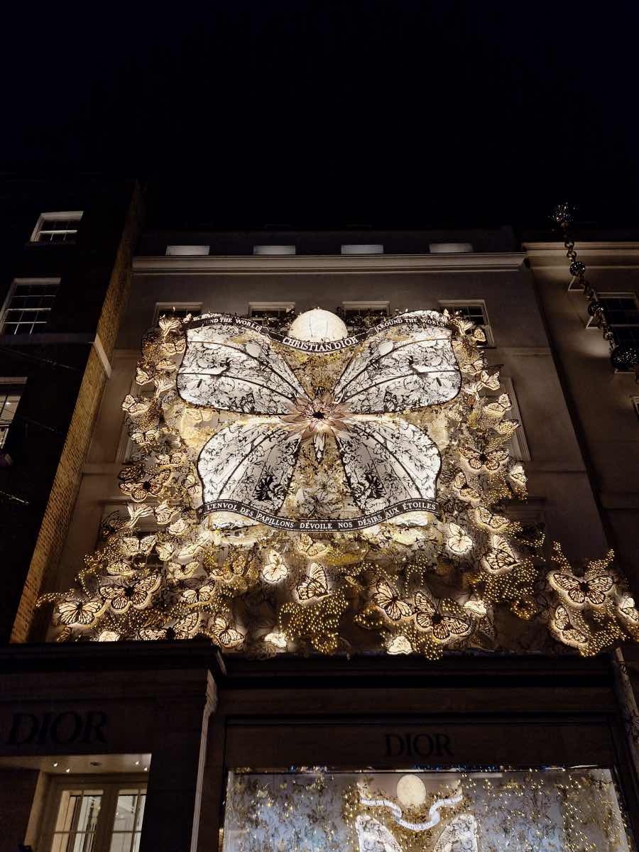 dior new bond street christmas in london