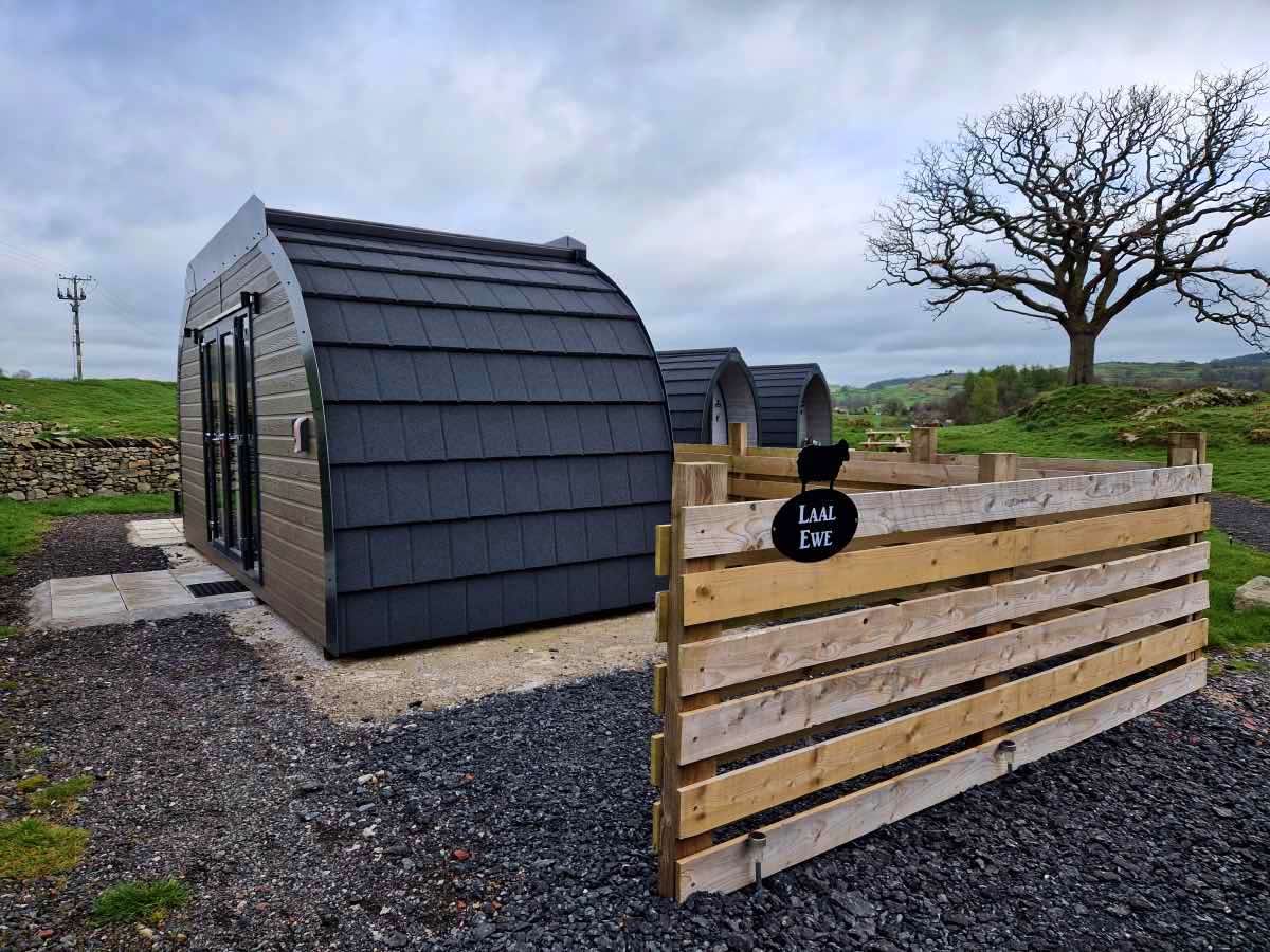 Laal Ewe pod at lakeland glamping in underbarrow, lake district