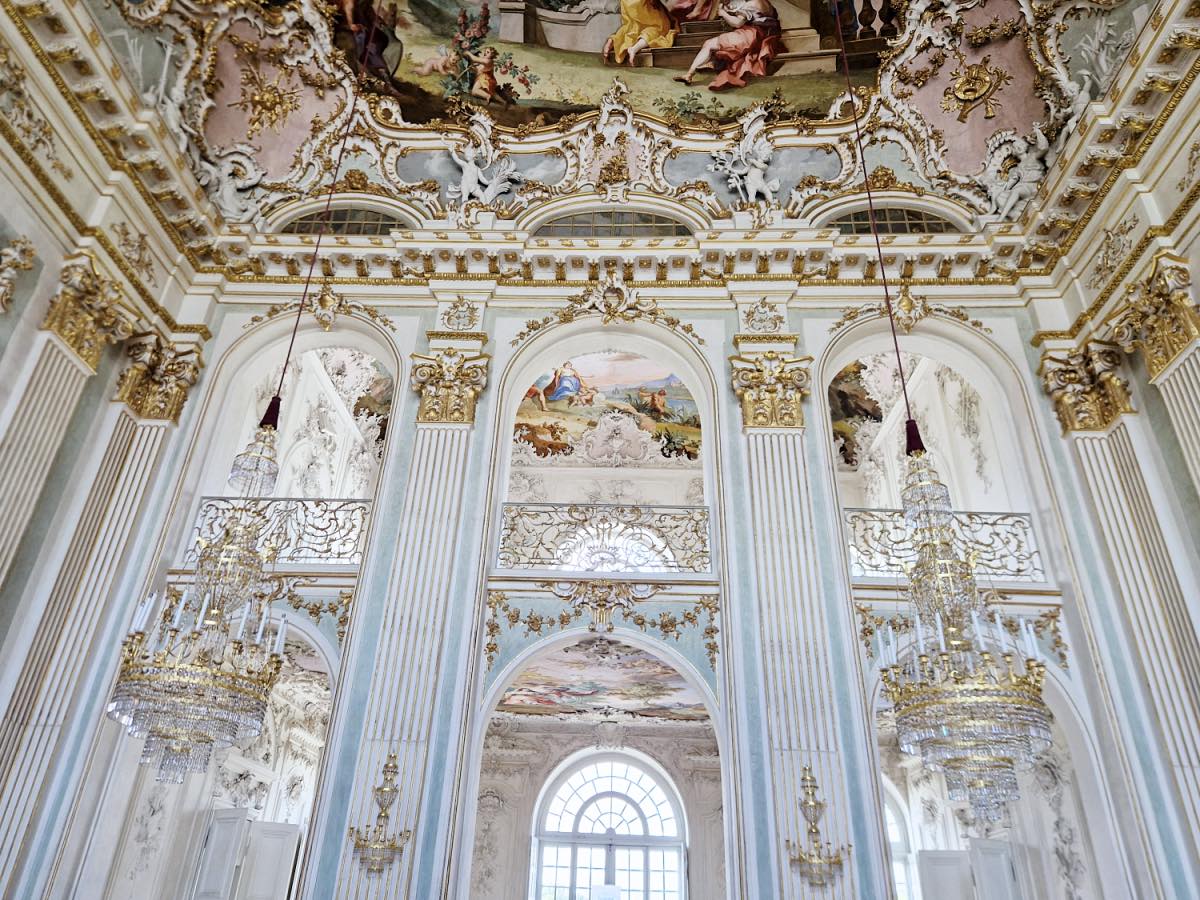 Nymphenburg Palace munich Germany stone hall steinerner saal