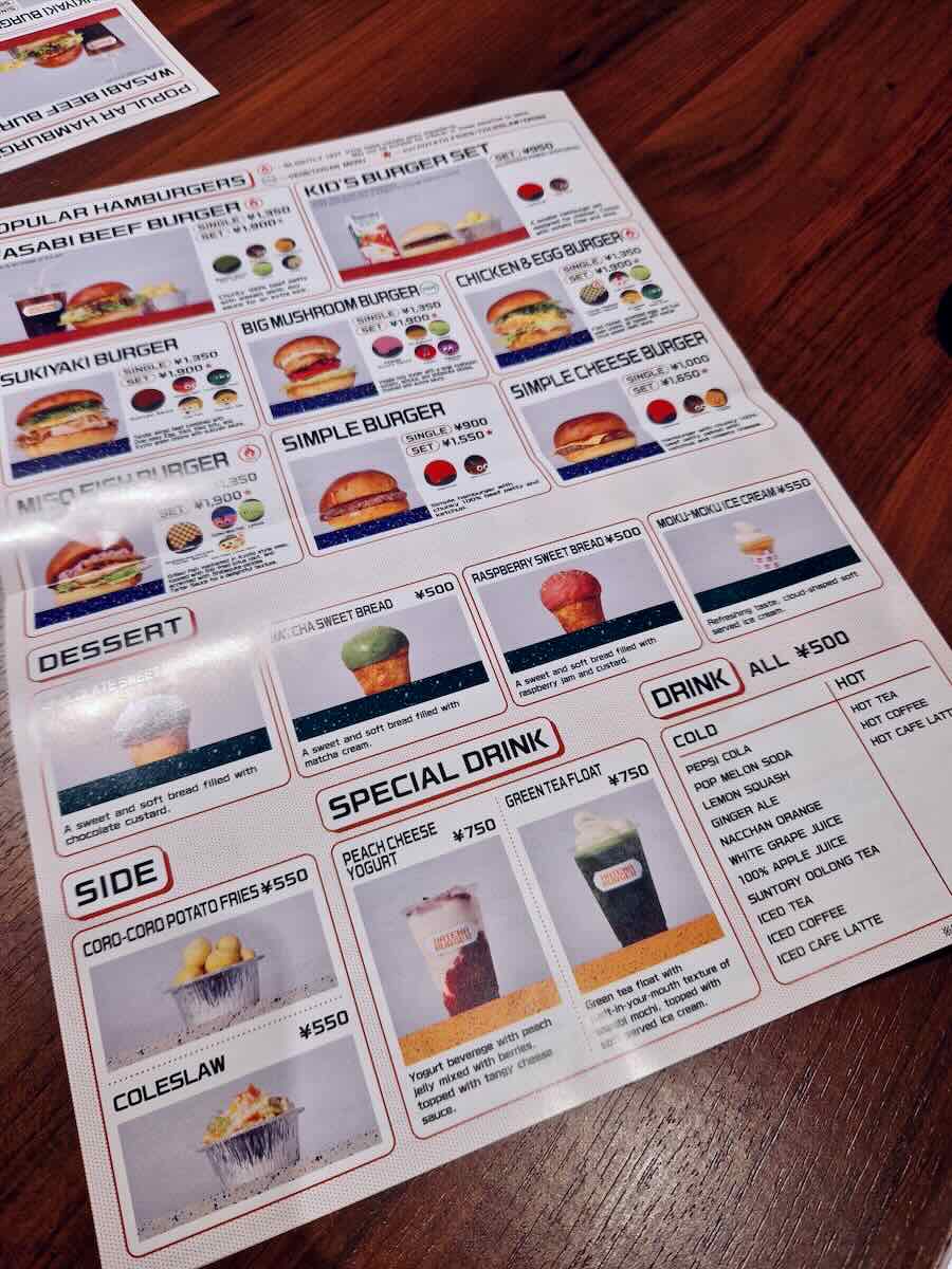 nintendo museum hatena burger menu kyoto japan