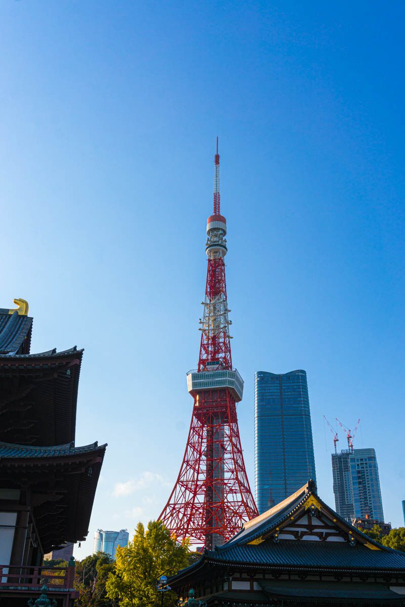 tokyo tower zojo ji japan